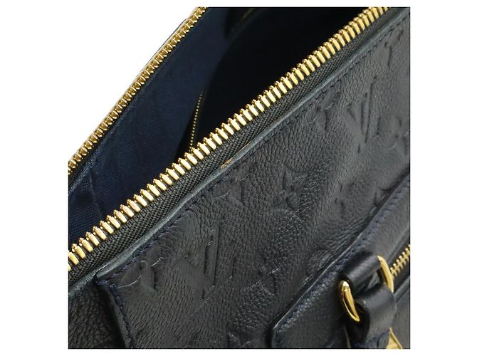 Borsa 2 in 1 Louis Vuitton Lumineuse PM in pelle Monogram Empreinte Blu - vista 7