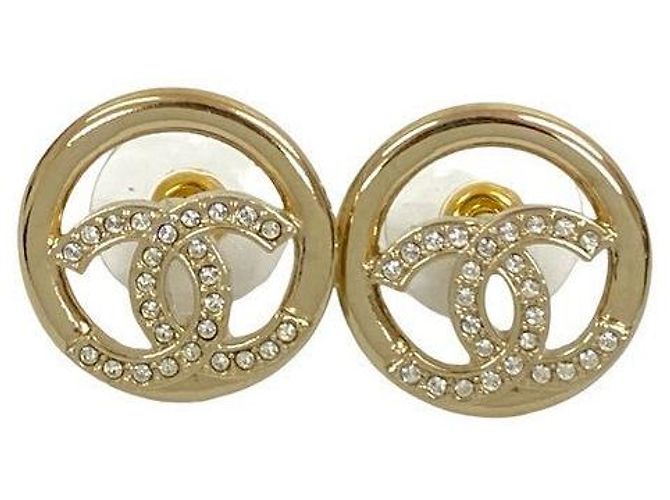 Boucles d'oreilles Chanel Coco Mark Doré Métallisé - vue 5
