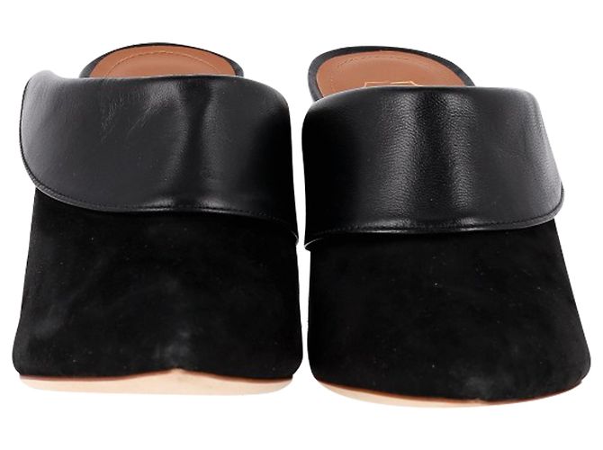 Autre Marque Mule con tacco a punta Malone Souliers in suede nero e pelle - vista 2