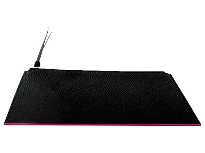 Pochette Félicie Inserto con zip Louis Vuitton Felicie in pelle Epi nera Nero - vista 5