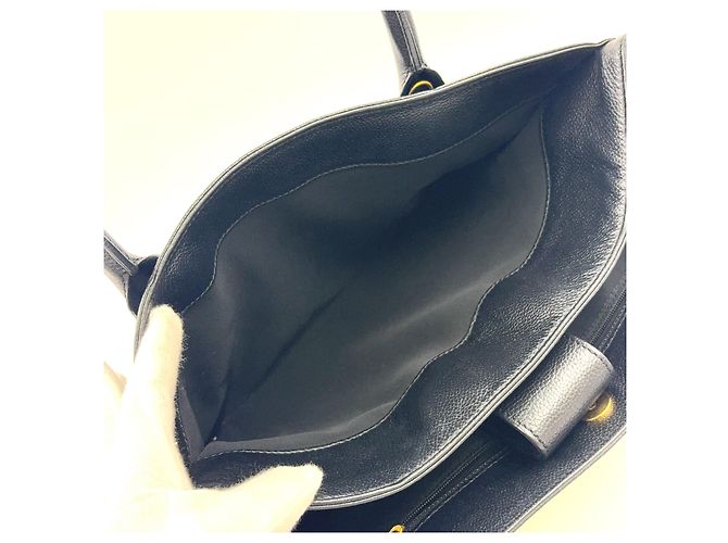 Chanel Leder Executive Tote Bag Schwarz - Ansicht 8