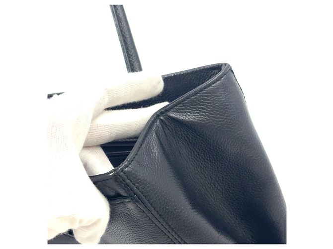 Chanel Leder Executive Tote Bag Schwarz - Ansicht 9
