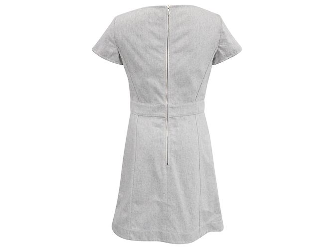 Vestido Mini A-Line Hermès en Algodón Blanco Crudo - vista 3