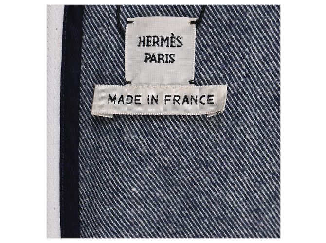 Vestido Mini A-Line Hermès en Algodón Blanco Crudo - vista 4