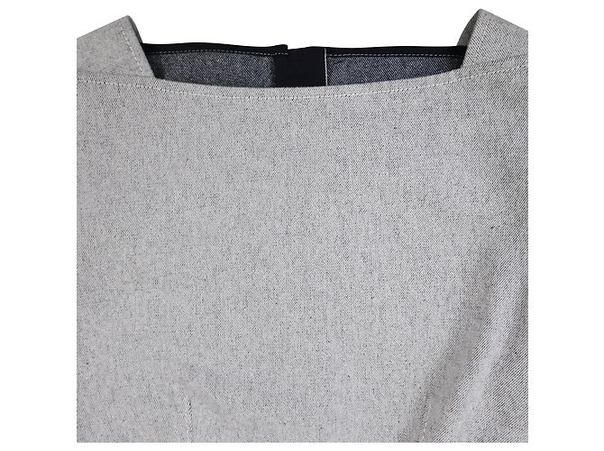 Vestido Mini A-Line Hermès en Algodón Blanco Crudo - vista 5