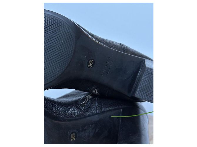 Botas Prada de cuero negro - vista 11