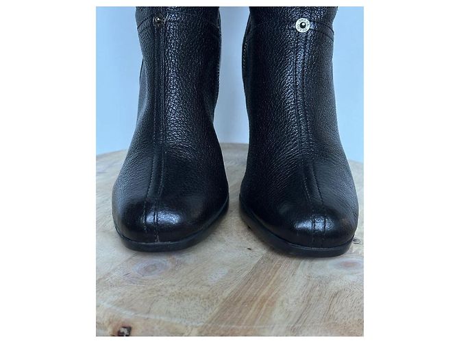 Botas Prada de cuero negro - vista 6