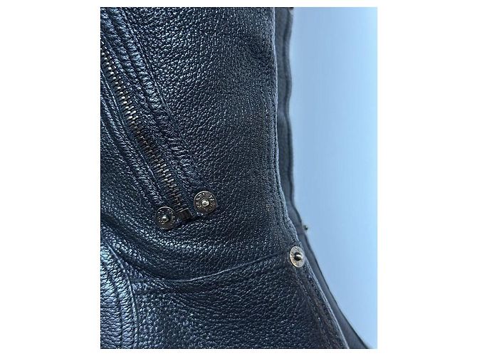 Botas Prada de cuero negro - vista 9