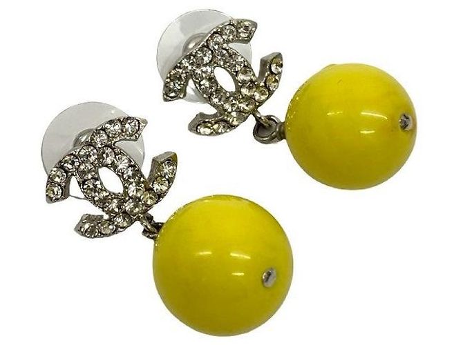 Chanel Coco Mark Ohrringe Silber Metallisch - Ansicht 6