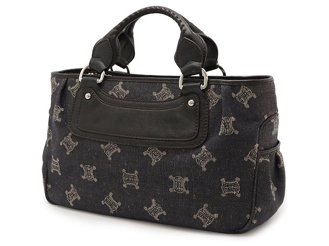 Céline Celine Boogie Bag aus Denim-Leder Schwarz - Ansicht 2