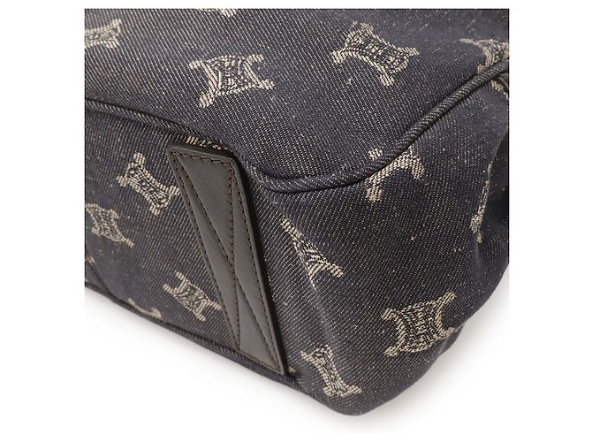 Céline Celine Boogie Bag aus Denim-Leder Schwarz - Ansicht 3