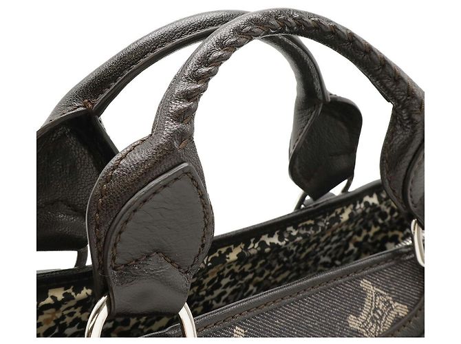 Céline Celine Boogie Bag aus Denim-Leder Schwarz - Ansicht 4