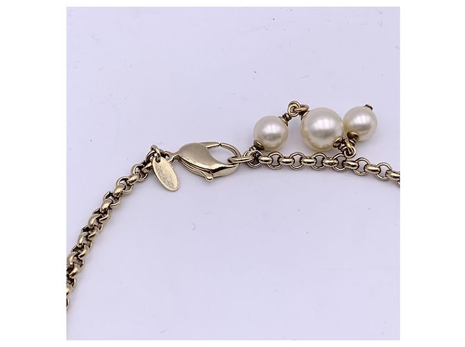 Timeless Collana in metallo Chanel CC D'oro Metallico - vista 7