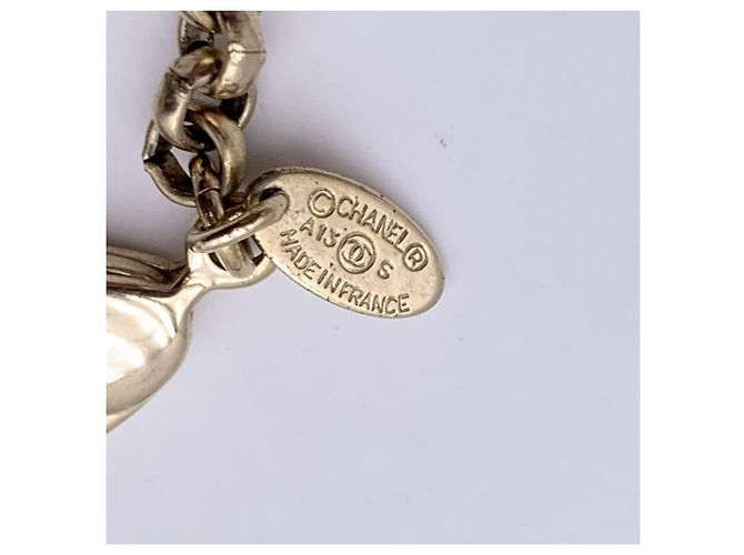 Timeless Collana in metallo Chanel CC D'oro Metallico - vista 8
