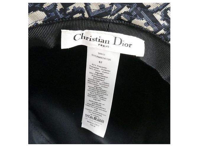 Christian Dior Dior Oblique Bucket Hat Blau - Ansicht 4