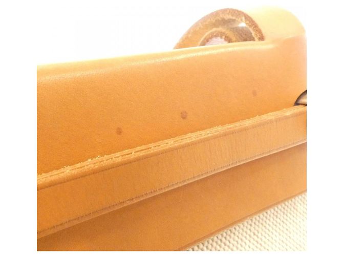 Borsa Herbag Cabas Toile Ash di Hermès Marrone Beige - vista 4