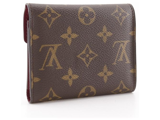 Portafoglio Trifold Monogram Victorine Louis Vuitton Marrone - vista 3