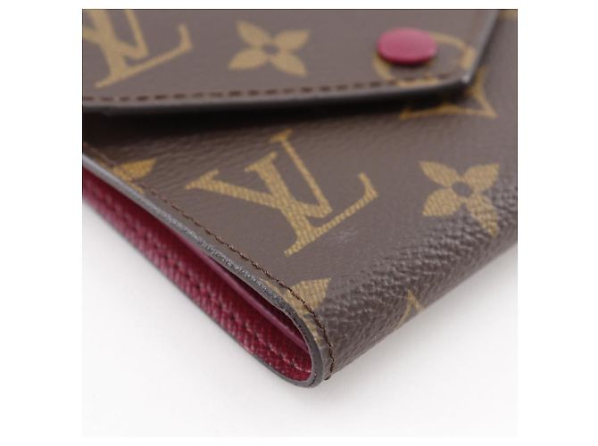 Portafoglio Trifold Monogram Victorine Louis Vuitton Marrone - vista 4