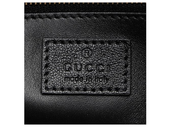 Borsa Piccola Horsebit 1955 in Pelle e Shearling Gucci Nero - vista 8