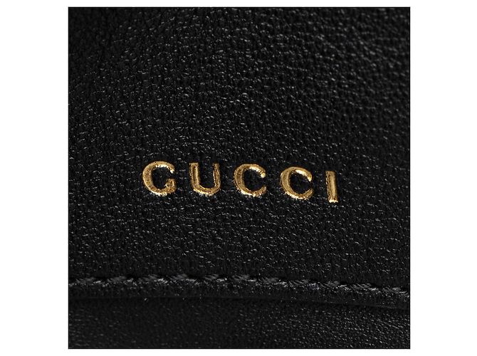 Borsa Piccola Horsebit 1955 in Pelle e Shearling Gucci Nero - vista 9