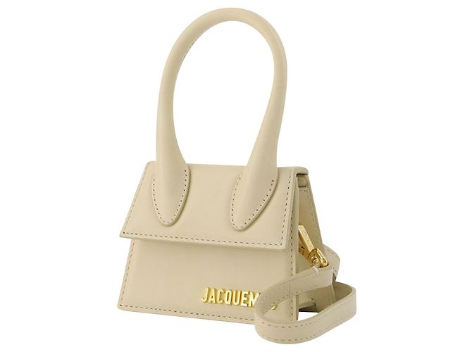 Jacquemus Borsa Le Chiquito in pelle beige Marrone - vista 2