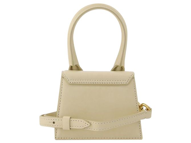 Jacquemus Borsa Le Chiquito in pelle beige Marrone - vista 4