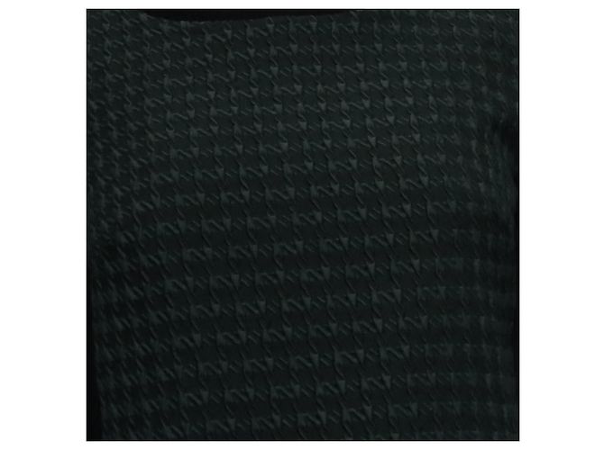Blusa bicolore Weekend Max Mara in viscosa verde - vista 2