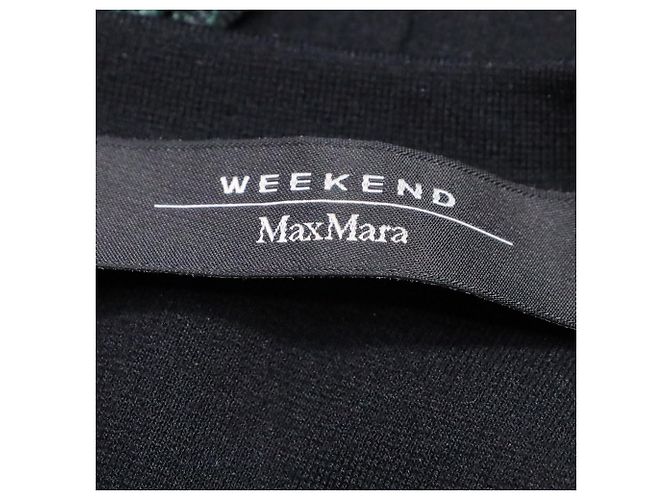 Blusa bicolore Weekend Max Mara in viscosa verde - vista 5