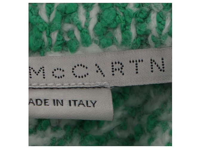 Stella Mc Cartney Falda midi de bouclé-tweed Stella McCartney en algodón verde - vista 5