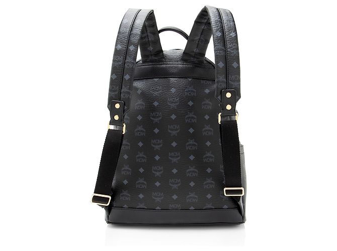 MCM Visetos Studded Stark Medium Rucksack Schwarz - Ansicht 3