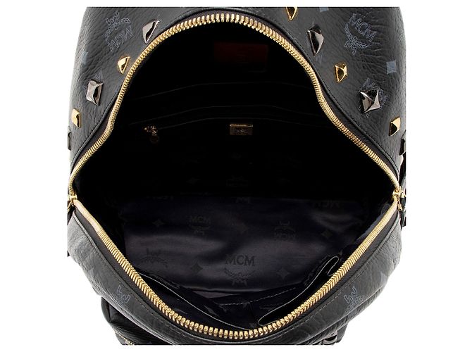 MCM Visetos Studded Stark Medium Rucksack Schwarz - Ansicht 6