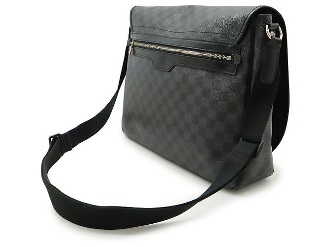 Borsa a Spalla Louis Vuitton Daniel GM Damier Graphite Nero - vista 2