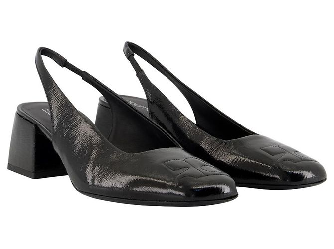 Sandali Heritage - Courreges - Pelle - Nero - vista 2