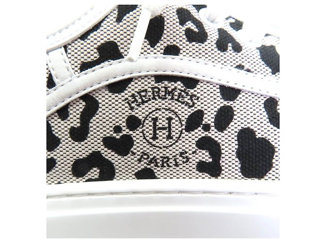 Sneakers Amplime Toile H di Hermès Bianco - vista 9