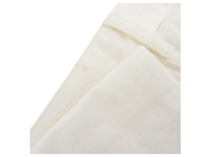 Calça de denim de algodão com logo LV da Louis Vuitton Branco - vista 4