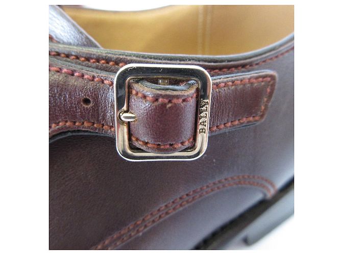 Chaussures de ville en cuir à double boucle Bally - vue 12