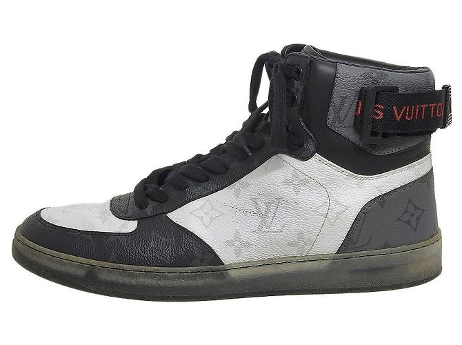 Sneakers alte Monogram Rivoli di Louis Vuitton Marrone Nero Bianco - vista 3