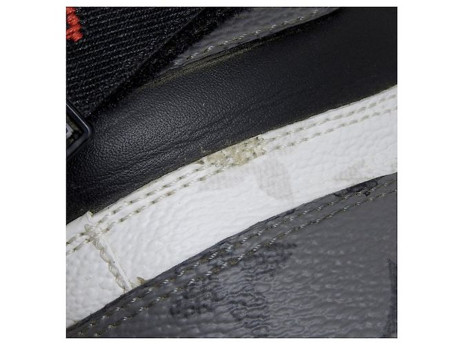 Sneakers alte Monogram Rivoli di Louis Vuitton Marrone Nero Bianco - vista 6