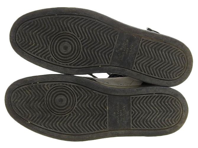 Sneakers alte Monogram Rivoli di Louis Vuitton Marrone Nero Bianco - vista 7
