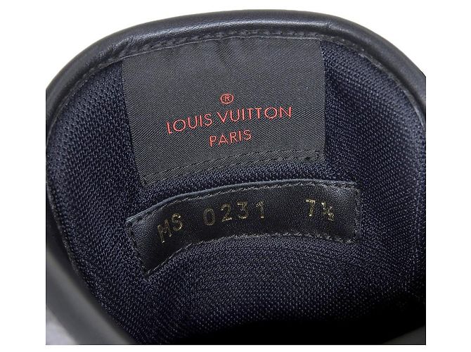 Sneakers alte Monogram Rivoli di Louis Vuitton Marrone Nero Bianco - vista 8