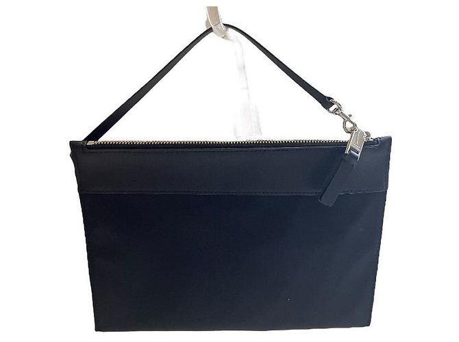 Marc Jacobs Nylon Leather Clutch Bag - view 2