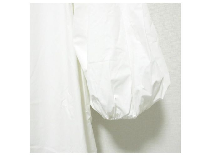 Autre Marque Merlette Langes Ausgestelltes Kleid Weiß - Ansicht 5