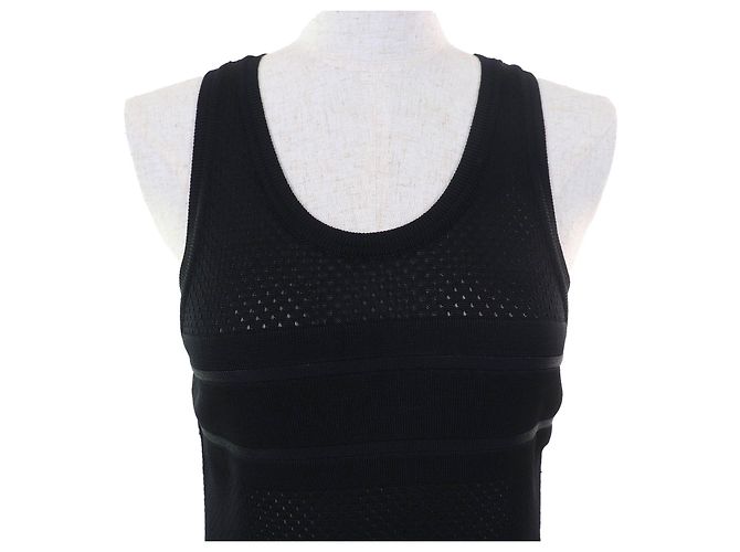 Mesh-Top mit Rücklogo Christian Dior Schwarz - Ansicht 4