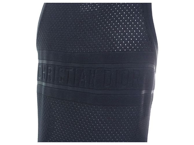 Mesh-Top mit Rücklogo Christian Dior Schwarz - Ansicht 5
