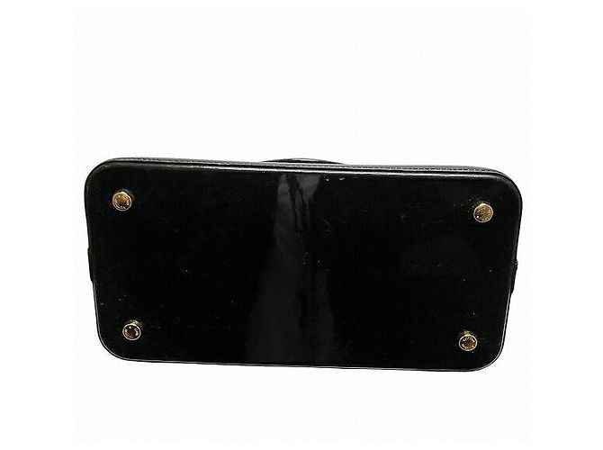 Borsa Louis Vuitton Lockit MM Vernis Dot Infinity Nero Giallo - vista 3