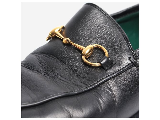Gucci Mocassini in pelle GG neri - taglia EU 37,5 Nero - vista 3