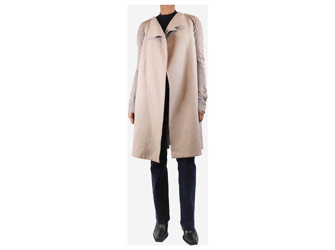 Rick Owens Giacca taupe Olmar e Mirta - taglia UK 10 Marrone - vista 3