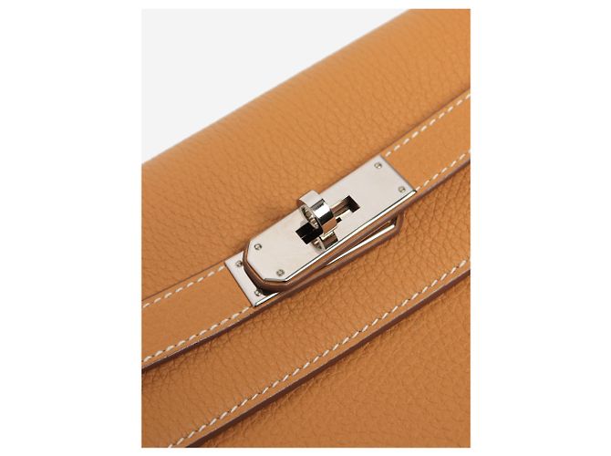 Hermès Pochette Curry Kelly depeches 25 Arancione - vista 4