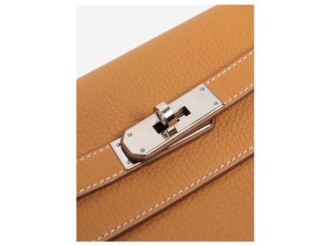Hermès Pochette Curry Kelly depeches 25 Arancione - vista 5