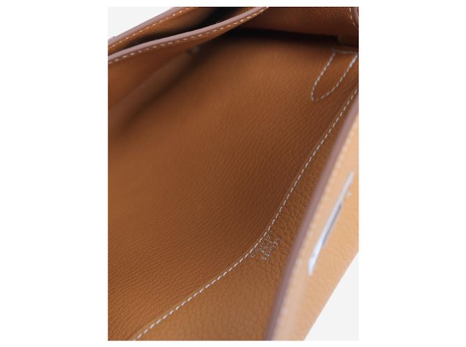 Hermès Pochette Curry Kelly depeches 25 Arancione - vista 6